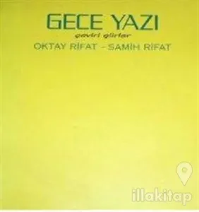 Gece Yazı Çeviri Şiirler