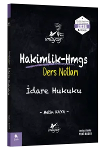 İMTİYAZ 2026 HMGS Hakimlik İdare Hukuku Ders Notları