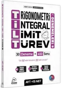 Mert Hoca Yayınları AYT TİLT Denemeleri - Trigonometri İntegral Limit Türev 30'lu Deneme Mert Hoca