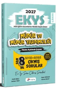Dizgi Kitap Yayınları 2027 MEB EKYS Müdür ve Müdür Yardımcılığı Tamamı Açıklamalı Çözümlü Son 8 Yıl Çıkmış Sorular