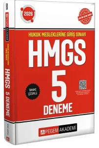Pegem Yayınları 2026 HMGS 5 Deneme Çözümlü