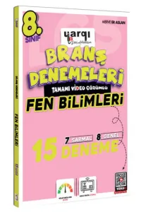 YARGI DERS ARKADAŞIM 8. SINIF TAMAMI VİDEO ÇÖZÜMLÜ FEN BİLİMLERİ 15 BRANŞ DENEME 2027