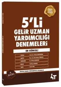 4T Yayınları Gelir Uzman Yardımcılığı 5 Deneme 4. Baskı