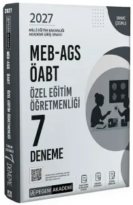 Pegem Yayınları 2027 MEB-AGS ÖABT Özel Eğitim Öğretmenliği 7 Deneme