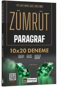 Benzersiz Akademi Yayınları TYT AYT KPSS ALES DGS MSÜ Zümrüt Paragraf