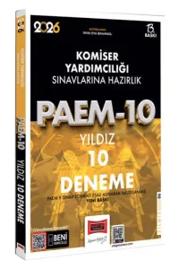 Yargı Yayınları 2026 PAEM Komiser Yardımcılığı Sınavlarına Hazırlık Yıldız 10 Deneme
