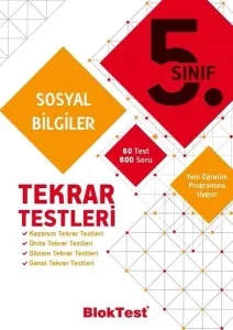 Bloktest Yayınları 5. Sınıf Sosyal Bilgiler Tekrar Testleri