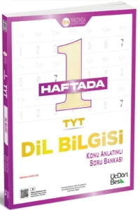 ÜÇDÖRTBEŞ 1 HAFTADA TYT DİL BİLGİSİ KONU ANLATIMLI SORU BANKASI