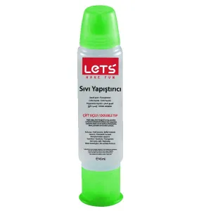 LET S SIVI YAPIŞTIRICI ÇİFT UÇLU 45ml. ÇEVRE DOSTU