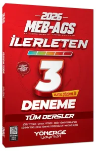 Yönerge Yayınları 2026 MEB-AGS Tüm Dersler İlerleten 3 Deneme Çözümlü