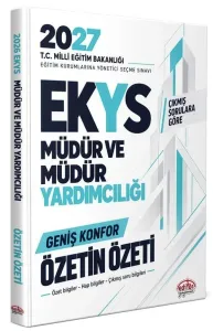 Editör Yayınları 2027 MEB EKYS Müdür ve Müdür Yardımcılığı Özetin Özeti