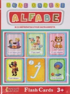 Eğitici Flash Card Book Okul Öncesi Alfabe