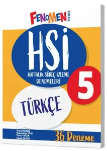 Fenomen Okul Yayınları 5. Sınıf Türkçe HSİ Haftalık Süreç İzleme Denemeleri