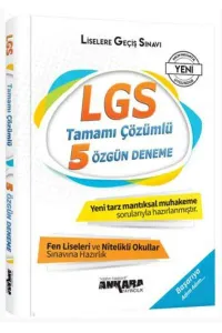 Ankara 8. Sınıf LGS Tamamı Çözümlü 5 Özgün Deneme