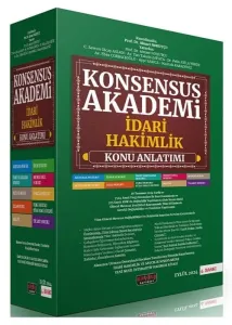 Savaş Yayınları 2024 KONSENSUS Akademi İdari Hakimlik Konu Anlatımı