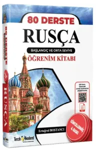 80 Derste Rusça Başlangıç ve Orta Seviye Öğrenim Kitabı