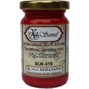 Koza Sanat Ebru Boyası PİGMENT KIRMIZI