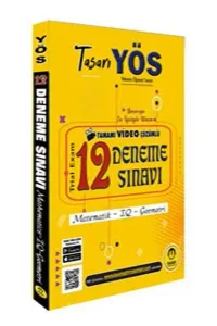Tasarı Yayınları YÖS 12 Video Çözümlü Deneme