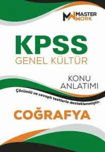 MasterWork Yayınları 2023 KPSS Coğrafya Konu Anlatımı
