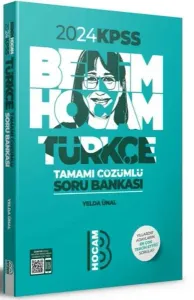Benim Hocam Yayınları 2024 KPSS Türkçe Tamamı Çözümlü Soru Bankası