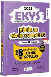 Dizgi Kitap Yayınları 2027 MEB EKYS Müdür ve Müdür Yardımcılığı Tamamı Qr Çözümlü Son 8 Yıl Çıkmış Sorular