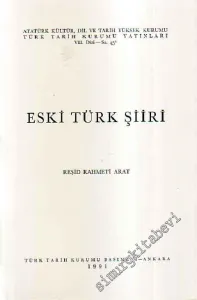 Eski Türk Şiiri -        1991