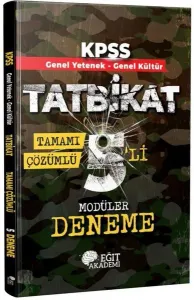 Eğit Akademi KPSS Genel Yetenek Genel Kültür Tatbikat Tamamı Çözümlü 5'li Modüler Deneme