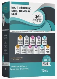 İmtiyaz İdari Hakimlik Soru Bankası Seti 2025