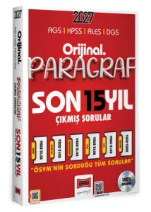 Yargı Yayınları 2027 KPSS ALES DGS Orijinal Paragraf 15 Yıl Çıkmış Sorular