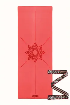Sun Series 2.5 mm Kaydırmaz Yoga Matı - Kırmızı
