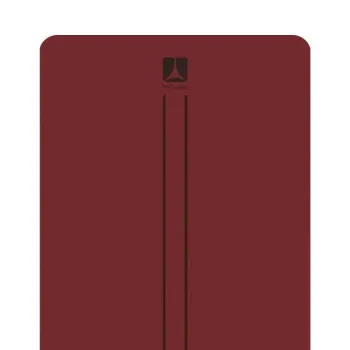 Çift Çizgi Tasarımlı 5mm Kauçuk Yoga Pilates Mat Bordo