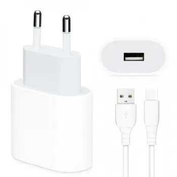 KA-19T 15W Hızlı Şarj Adaptörü + Type-C USB Kablo