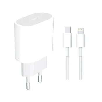 İQ-20i 20 Watt PD Charger + Type-C to Lightning Kablo