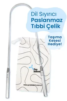 Dil Temizleme Aparatı Paslanmaz Tıbbi Medikal Çelik