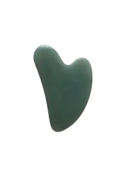 Gua Sha Yeşim Doğal Masaj Taşı Yeşil- Yüz Cilt Masaj Taşı