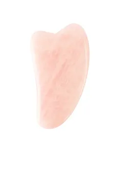 Gua Sha Pembe Kuvars Taşı Kalp Şekli - Yüz Cilt Masaj Taşı