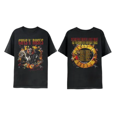 Guns N' Roses Skeletons Tour 2025 T-Shirt
