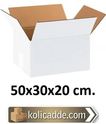 Beyaz Karton Koli 35x35x35 cm.