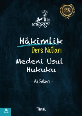 İmtiyaz Medeni Usul Hukuku Ders Notları Ali Sakinci İmtiyaz Medeni Usul Hukuku Ders Notları Ali Sakinci