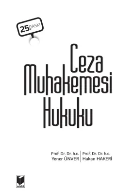 Ceza Muhakemesi Hukuku Hakan Hakeri