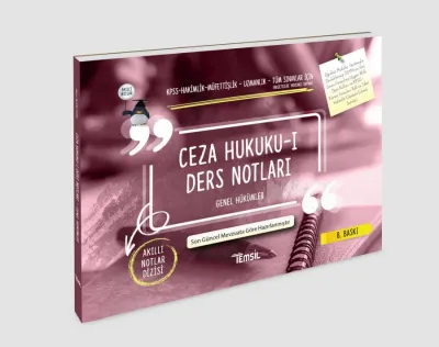 CEZA HUKUKU - I GENEL HÜKÜMLER %30 indirimli Kolektif CEZA HUKUKU - I GENEL HÜKÜMLER %30 indirimli Kolektif