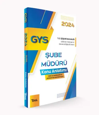 Şube Müdürü Ünvanı Konu Anlatım Kitabı
