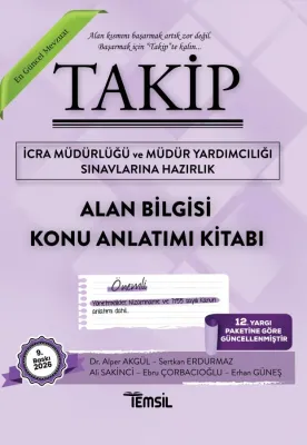 Takip İcra Müdürlüğü ve Müdür Yardımcılığı Sınavlarına Hazırlık Alan B