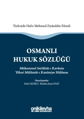 Osmanlı Hukuk Sözlüğü