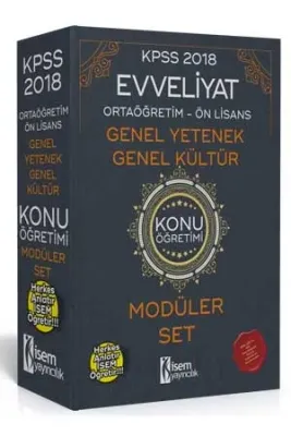 Evveliyat KPSS Ortaöğretim-Ön Lisans Genel Yetenek Genel Kültür Konu Anlatımlı Modüler Set 2018