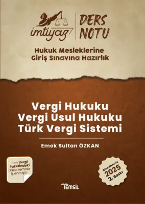 İmtiyaz HMGS Vergi Hukuku-Vergi Usul Hukuku -Türk Vergi Sistemi Ders N İmtiyaz HMGS Vergi Hukuku-Vergi Usul Hukuku -Türk Vergi Sistemi Ders N