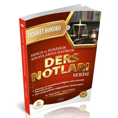 HUKAL HMGS-HAKİMLİK Ticaret Hukuku Ders Notları