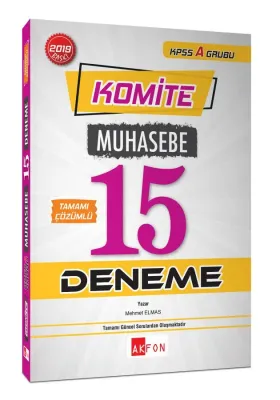 Komite KPSS A Muhasebe Tamamı Çözümlü 15 Deneme