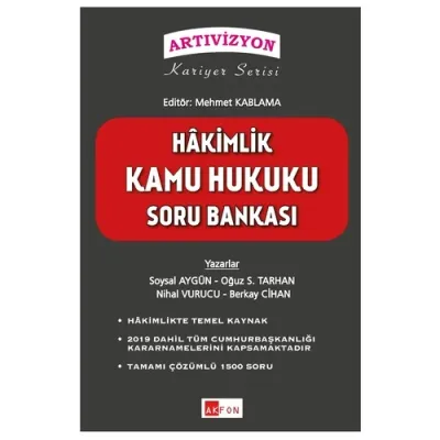 Hakimlik Kamu Hukuku Soru Bankası %30 indirimli Mehmet Kablama