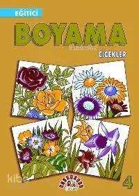 Eğitici Boyama  4 - Çiçekler